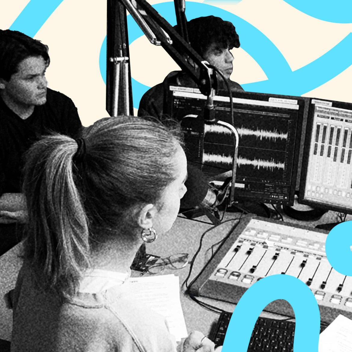 Coping 101 podcast students in the studio
