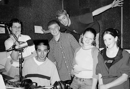 Small group of students in the early aughts