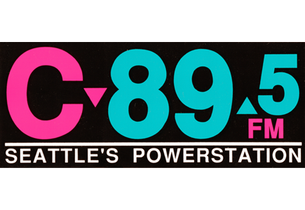 C89.5 '90s logo with "Seattle's Powerstation" subtitle